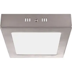Design LED Decken Leuchte Wohn Schlaf Zimmer Lampe silber Glas satiniert Globo 49217