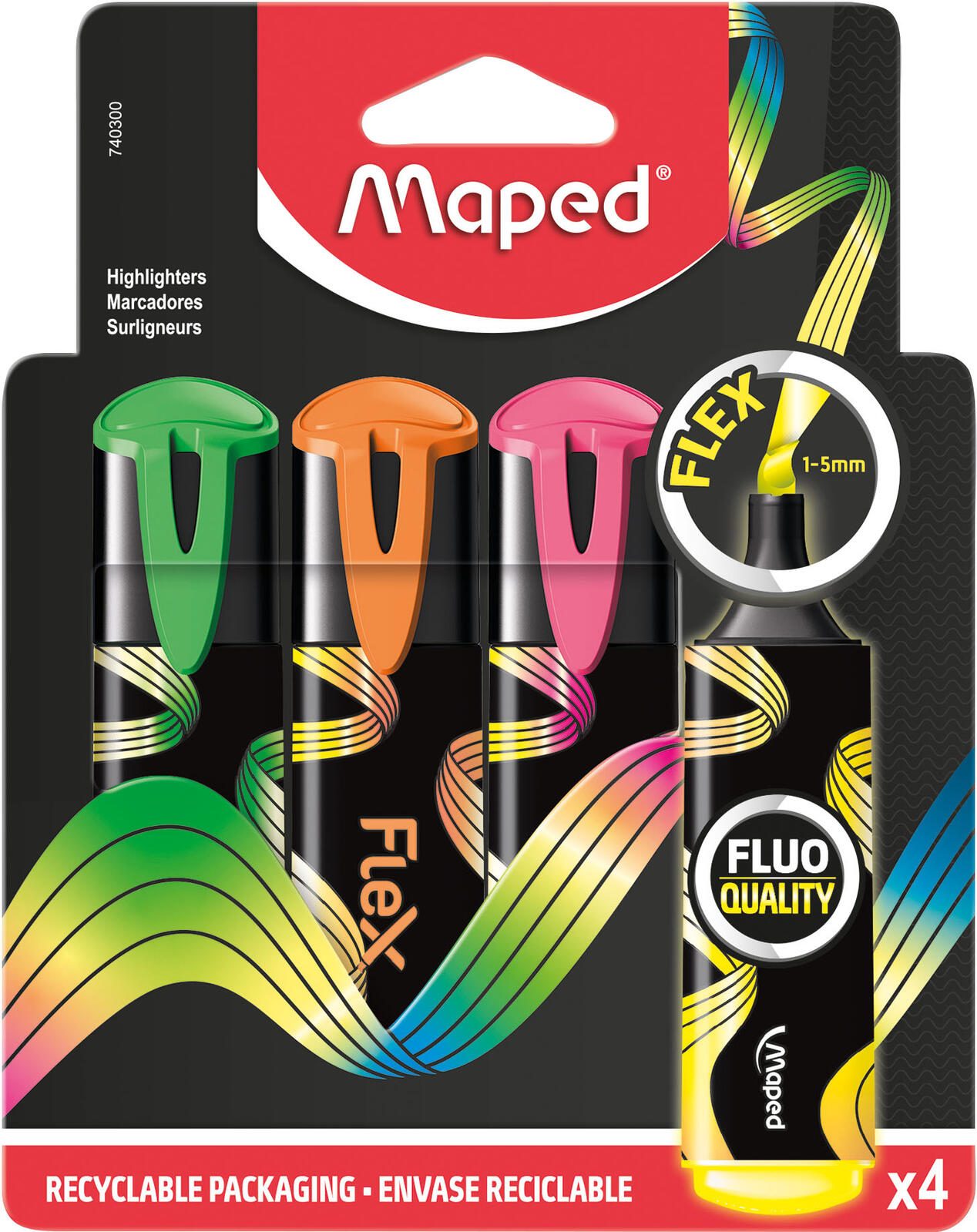 maped Flex Textmarker Mehrfarbig 740300