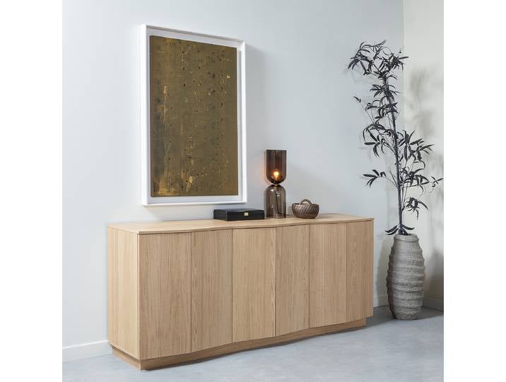 Furniertes Sideboard 200 x 85 x 45cm Braun