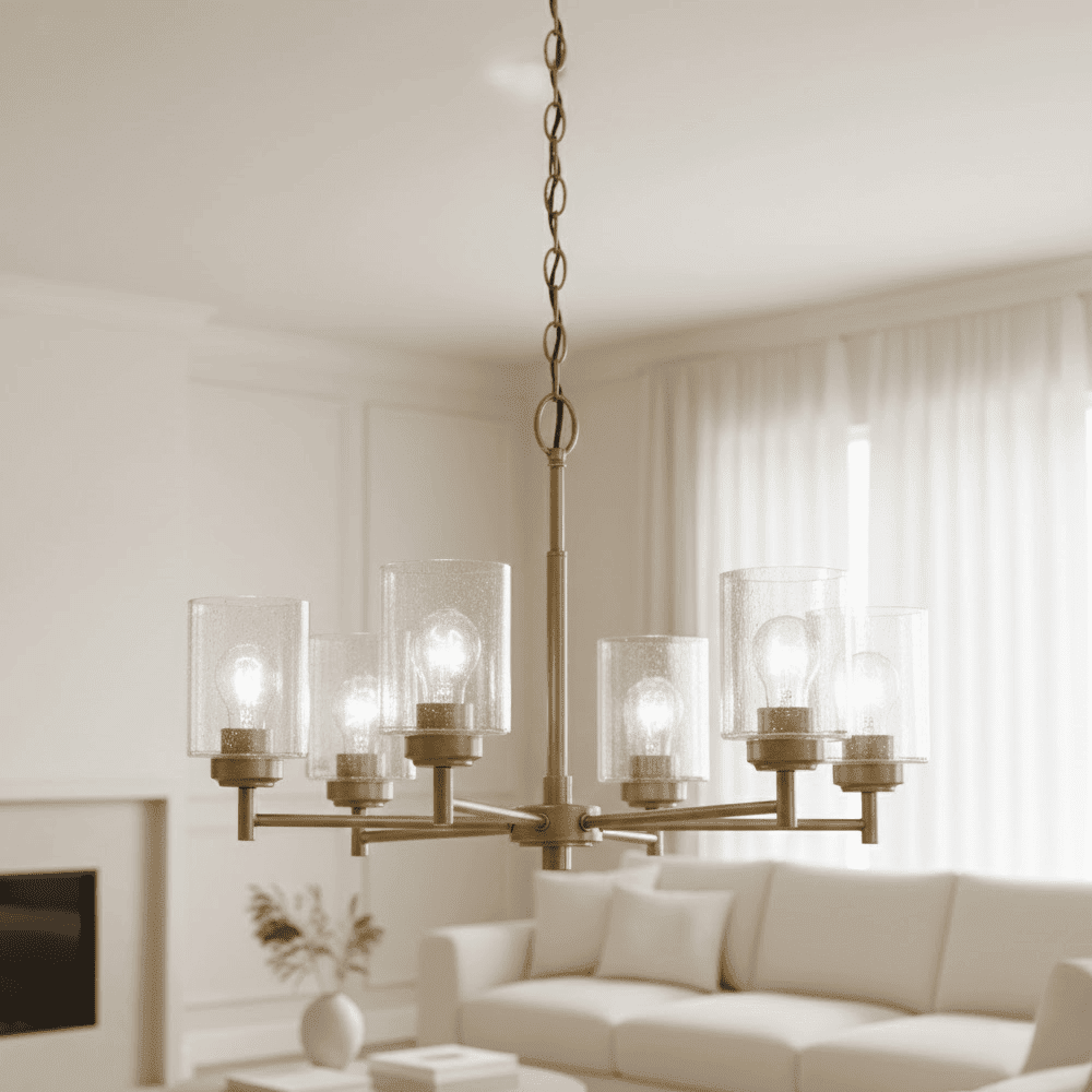 Cressida Gold 6 Light Pendant Ceiling Light