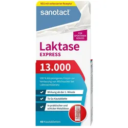 SANOTACT Laktase Express 13.000 Kautabletten 40 St