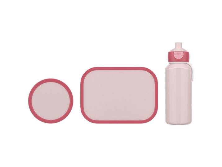 Mepal Lunchset Campus Cool Pink 3-tlg., Kunststoff, 2x2x2 cm, Küchenzubehör, Vorratsbehälter, Brotkästen