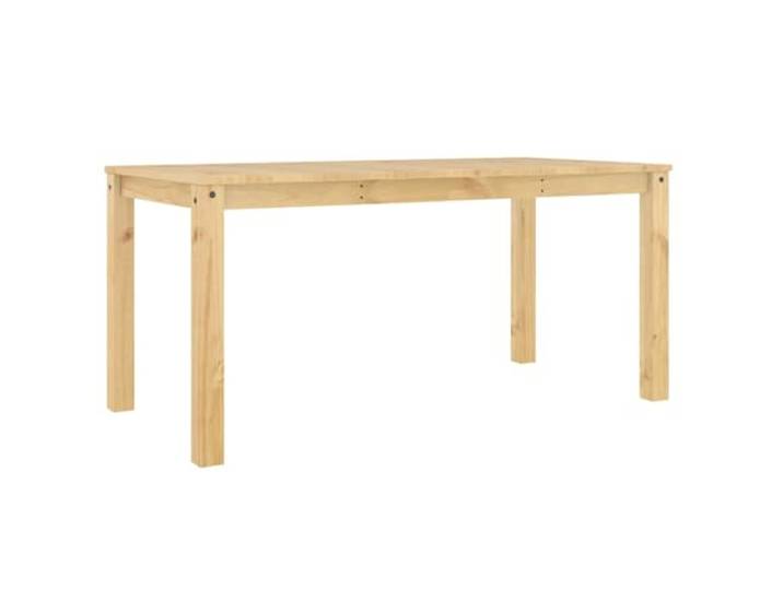 HBBMGYD Esstisch aus massivem Kiefernholz, 160 x 80 x 75 cm Massives Kiefernholz, minimalistischer Stil, eleganter Charme, gerade Maserung, rustikale Optik, robuste Oberfläche