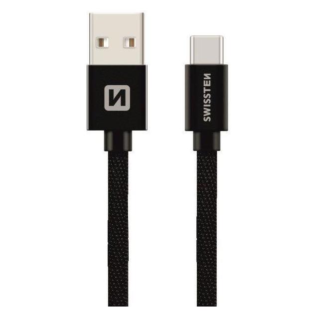 Swissten Textile Universal Quick Charge 3.1 USB-C Data and Charging Cable 3m (3 m, USB 2.0) (71527900)
