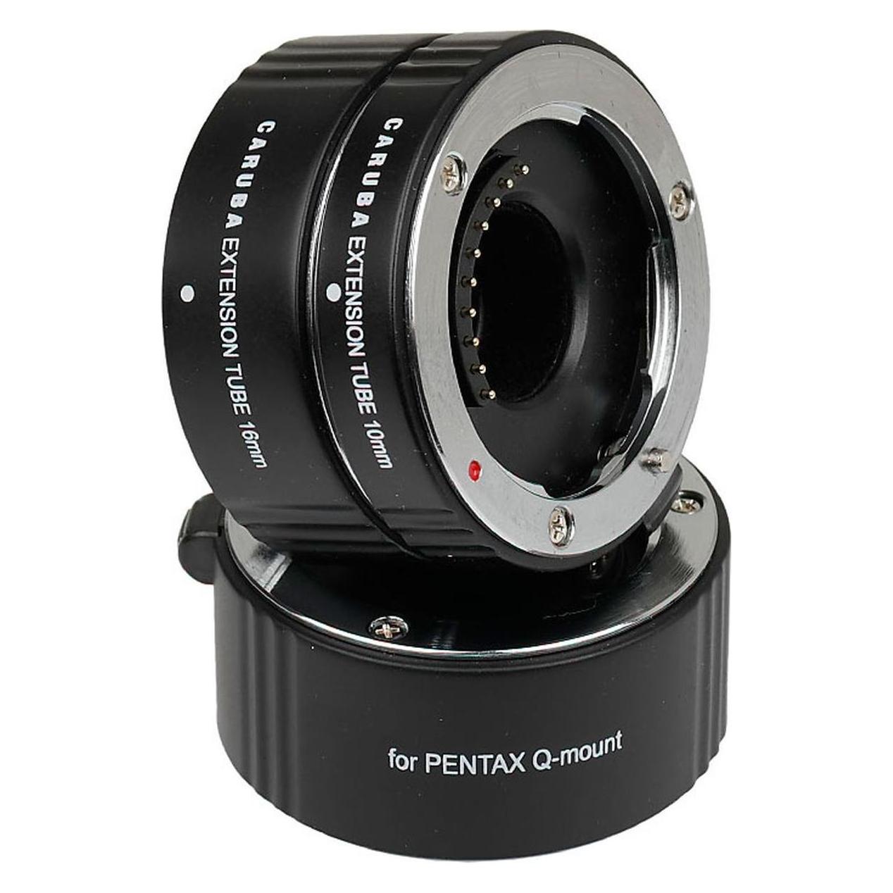 Caruba Extension Tube Set Pentax Q Chrom (Makro Konverter, Pentax Q) (D44009)