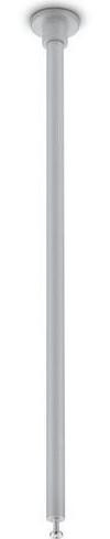TRIO DUOline Plafondlamp voor rails, titaniumkleur, 25 cm