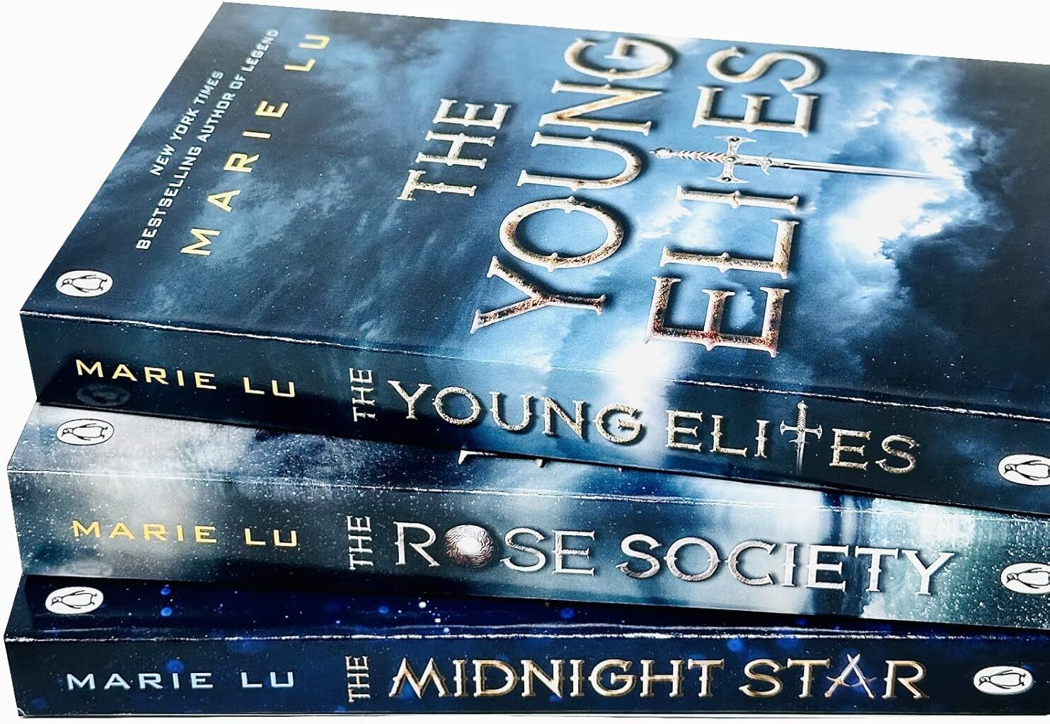 Puffin The Young Elites Trilogy 3 Books Collection Set by Marie Lu - Young Adult Fantasy Paperback - The Young Elites, The Rose Society, The Midnight Star