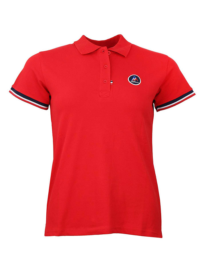 Peak Mountain Poloshirt in Rot - L