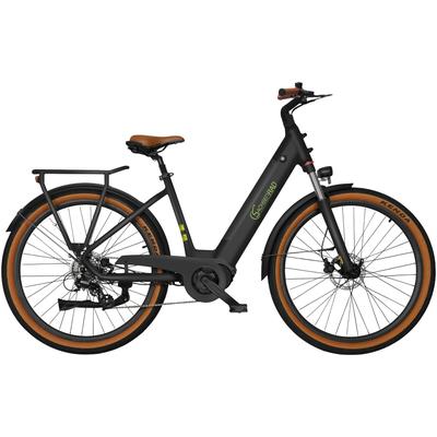 E-Bike SACHSENRAD "C5 mit Diebstahlsicherung" Gr. 45, schwarz, Elektrofahrräder, 45cm, 27,5 Zoll (69,85cm), TFT Farb-LCD-Display, Fahrmodus Pedelec, LED-Frontlicht, Alarmanlage