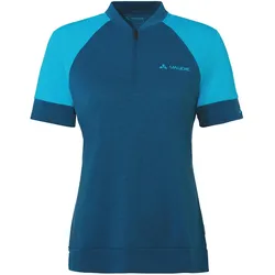 Vaude, Damen, Velotrikot, Altissimo Q-Zip Shirt (M), Blau, M