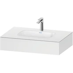Duravit Collection One Einbauwaschtisch mit Konsole, 800x550x170mm, QA4690018180000, Farbe: Weiß Matt