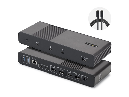StarTech.com Startech - Dockingstation - für Laptop - USB4 / Thunderbolt 4 / Thunderbolt 5 (206UE-TB5USB4DOCK)