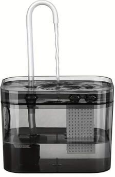 Retailers Go Cat Water Fountain With Auto Filter Recirculate Transparent Black Cat Drinker Ultra Quiet Automatic Pet Drinking Dispens transparent