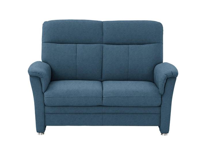Beldomo Comfort 2-Sitzer-Sofa, Blau, Metall, 142x100x89 cm, Typenauswahl, Fussart wählbar, Stoffauswahl, Sitzqualitäten, Rückenhöhen wählbar, Hocker erhältlich, Wohnzimmer, Sofas & Couches, 2er Sofas