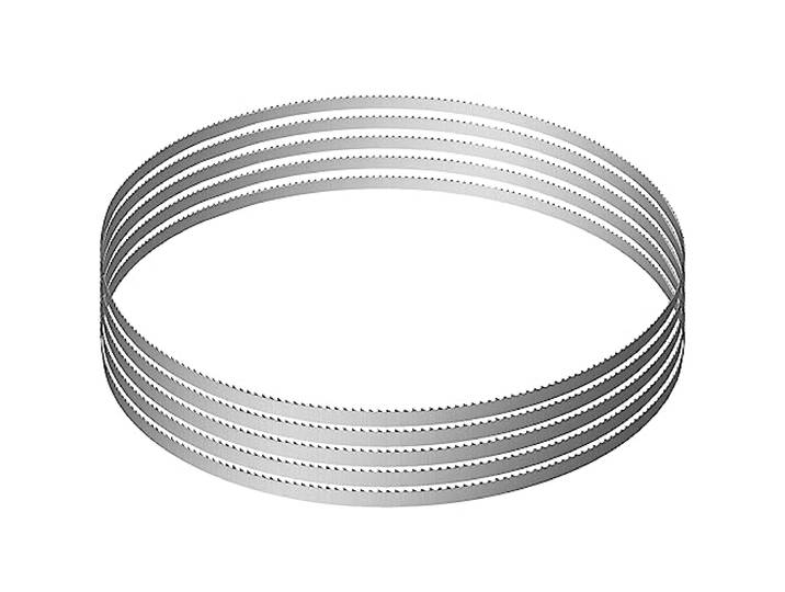 VEVOR Lot de 5 Lames de Scie à Ruban 1650x16x0\,56 mm Lame de Scie à Os en Acier au Carbone Résistant Denture Tranchante Accessoire de Rechange pour Scie à Os de Boucher Couper Viande Congelé Os Épais