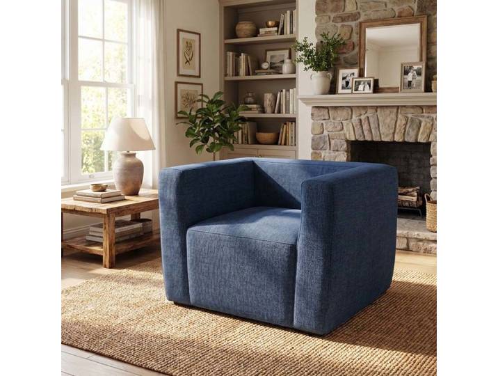 Chaise longue gonflable portable - 1 place - Housse amovible - Larges accoudoirs - Pieds antidérapants