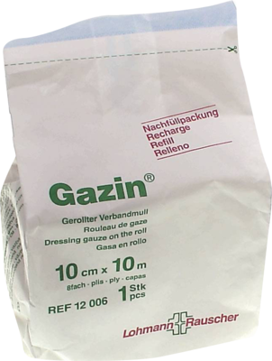 Lohmann & Rauscher GmbH & Co.KG GAZIN Verbandmull 10 cmx10 m 8fach Nachf. 1 St 04855187