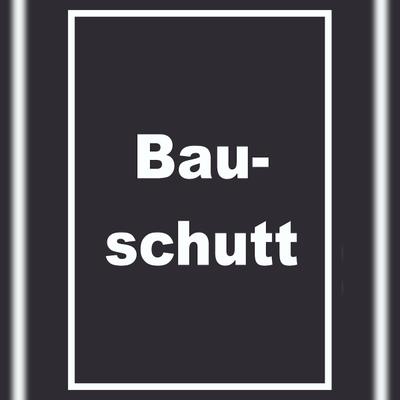 HB-Druck Bauschutt Mülltrennung Schild mit Text hochkant A5 (148x210mm)