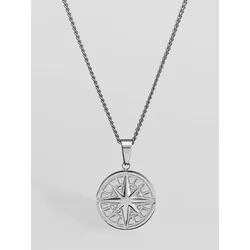 Northern Legacy Compas 2.0 60cm Necklace Schmuck silver toned Gr. Uni