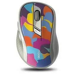 RAPOO Kabellose lautlose Multi-Mode-Maus M500, Dunkelrot
