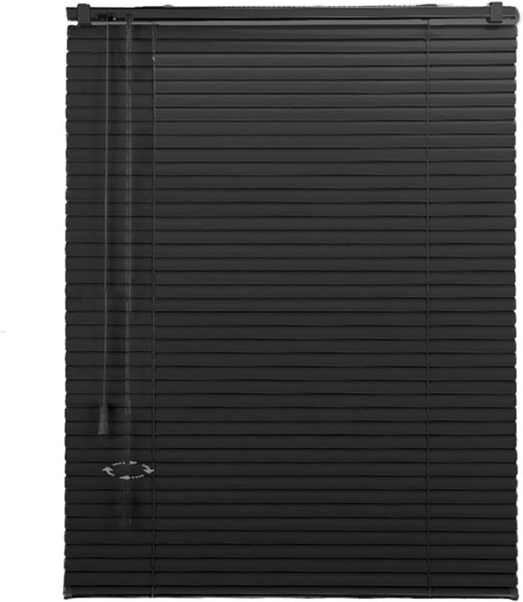 Aluminium Jaloezie Zwart - Verduisterende Raambekleding - Breedte: 100 cm, Hoogte: 140 cm