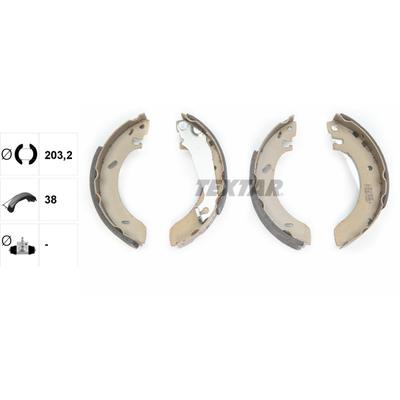 TEXTAR Bremsbackensatz 91043800 für Ford