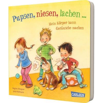 Pupsen, Niesen, Lachen ... Mein Körper kann Geräusche machen, Gebundene Ausgabe von Julia Hofmann, Carlsen, 978-3-551-17336-2