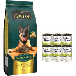 HEKTOR BALANCED Erwachsene  + Dolina Noteci Premium Gans mit Kartoffeln 6x400g