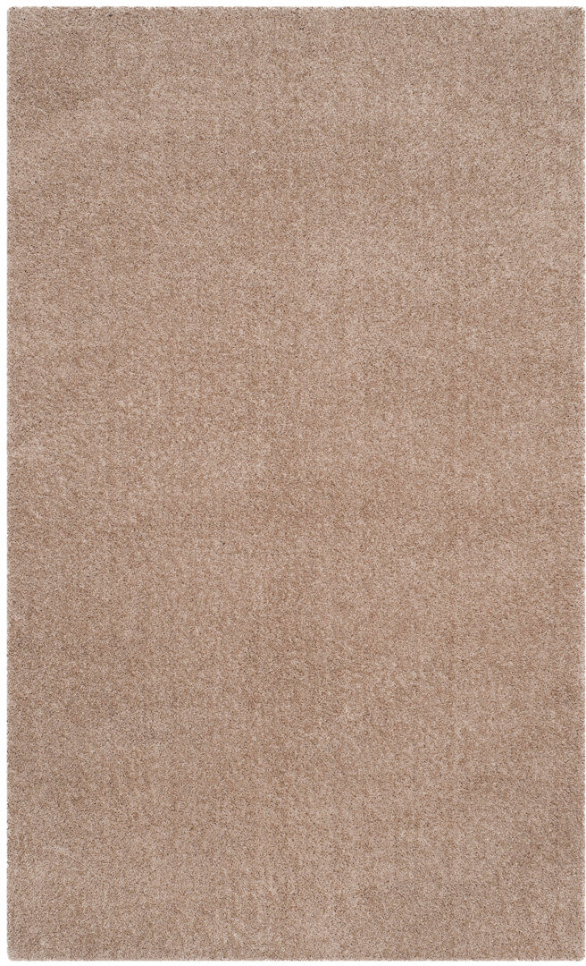 August Grove Wiley Area Rug Beige Rectangle 91 x 152 cm