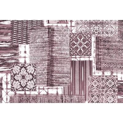 Fototapete ARCHITECTS PAPER "Atelier 47 Patchwork 3", lila (weiß, helllila, schwarz), B:4m L:2,7m, Vlies, Tapeten, Vlies, Wand, Schräge, Decke