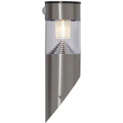 Star Trading, Gartenbeleuchtung, Wandleuchte Solar Marbella, Silber (80 lm, IP44)