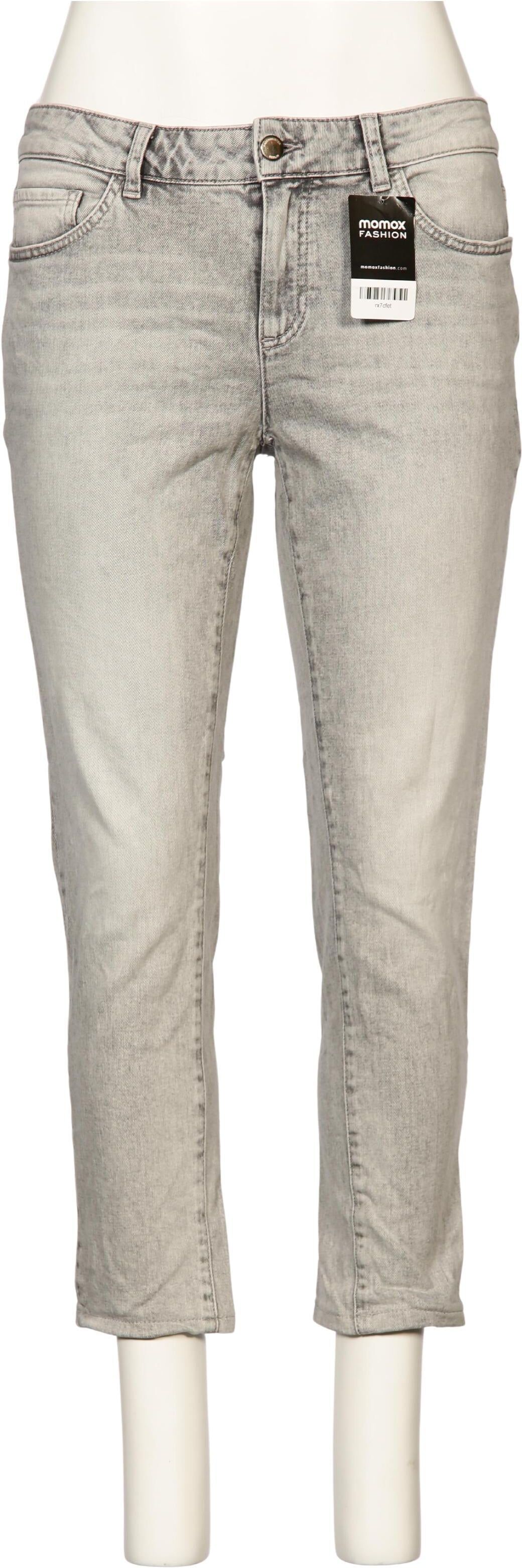 Fadenmeister Berlin Damen Jeans, Grau, Gr. W34, kein / Etikett / Elasthan - Second Hand