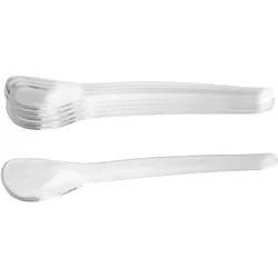 5x Fackelmann Eierlöffel Kst.transparent 6er, Besteck, Transparent