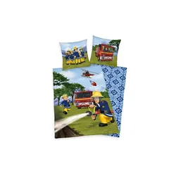 Bettwäsche-Set Feuerwehr Sam   ¦ mehrfarbig ¦ Maße (cm): B: 135 H: 1