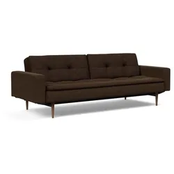 INNOVATION LIVING Schlafsofa mit Armlehnen Dublexo Styletto dunkel Stoff Chocco