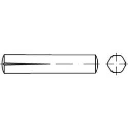 TOOLCRAFT TO-5438889 Paßkerbstift 10 mm Stahl 25 St.