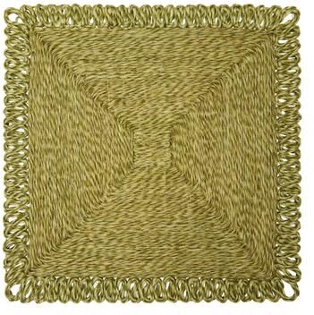 "Caravan Loopy Square Place Mat - Set of 4 - 14"" - 14 x 14"
