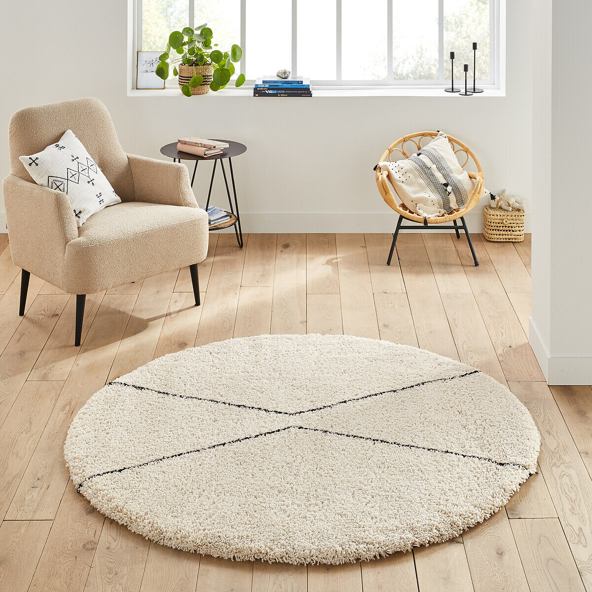 LA REDOUTE INTERIEURS Tapis rond style berbère, Luna