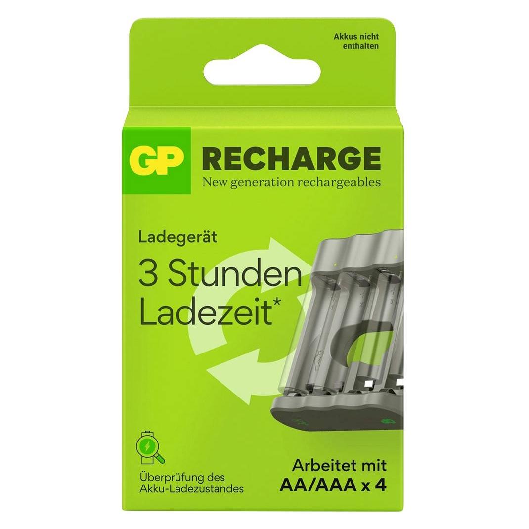 GP Batteries Batterie-Ladegerät B441 ohne Batterien geeignet für 4 x Mignon AA oder Micro AAA (1 Stk., Ladegerät ohne Akku) (RCHCHB441U066)