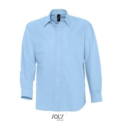 Herren Oxford-Hemd Boston Langarm | SOLO INVEST FRANCE SAS | Farbe: Himmelblau | S