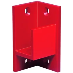 Dehn 700098 Halter f. Absperrbalken 32x46 Kunststoff f. Wandbefestigung (1 Pack = 2 Stück) H AB 32 46 K HAB3246K