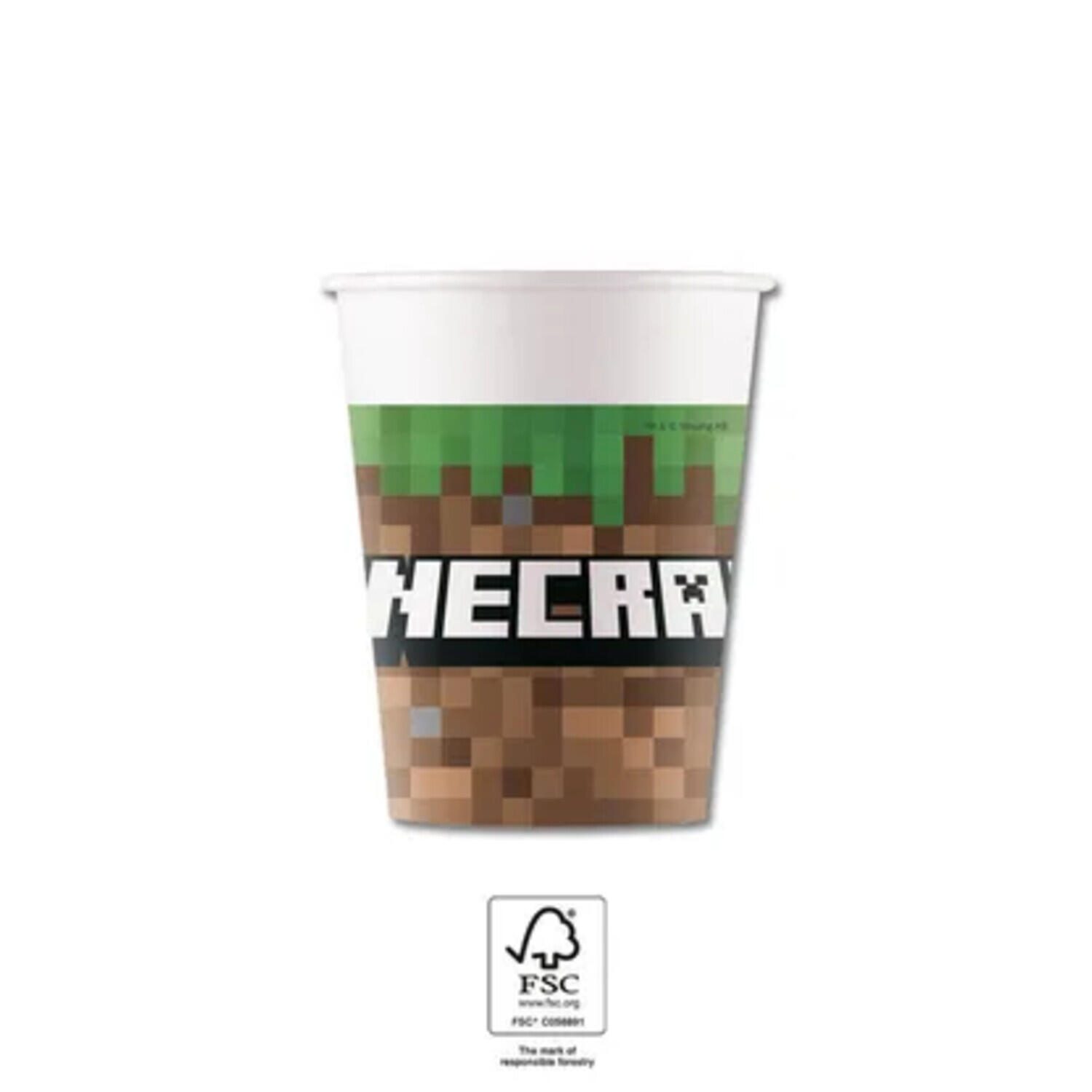 Procos Minecraft-Party Pappbecher 95442