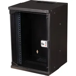 EQUIP EWM093030B - 10" Netzwerkschrank, 9 HE, Flatpack, schwarz