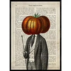 POSTER Menschliches Gemüse – Herr Tomate A4 Rahmenlos