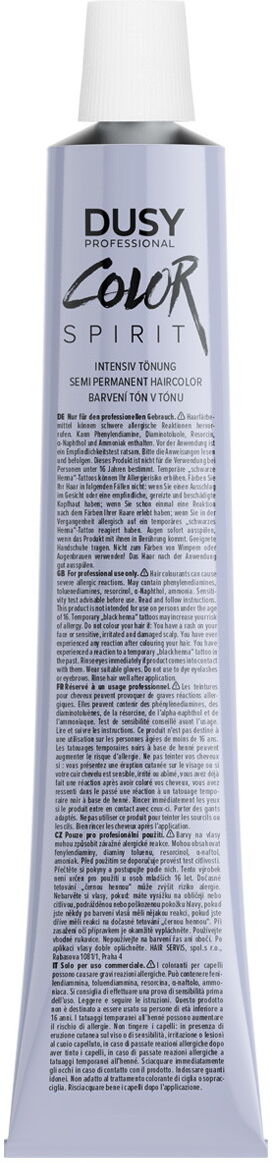 100ml dusy professional Color Spirit