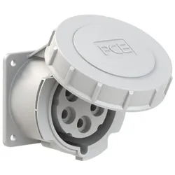 PCE 3252-1 CEE-Anbausteckdose gerade (75x75mm) 32A 5p 1h IP67 32521