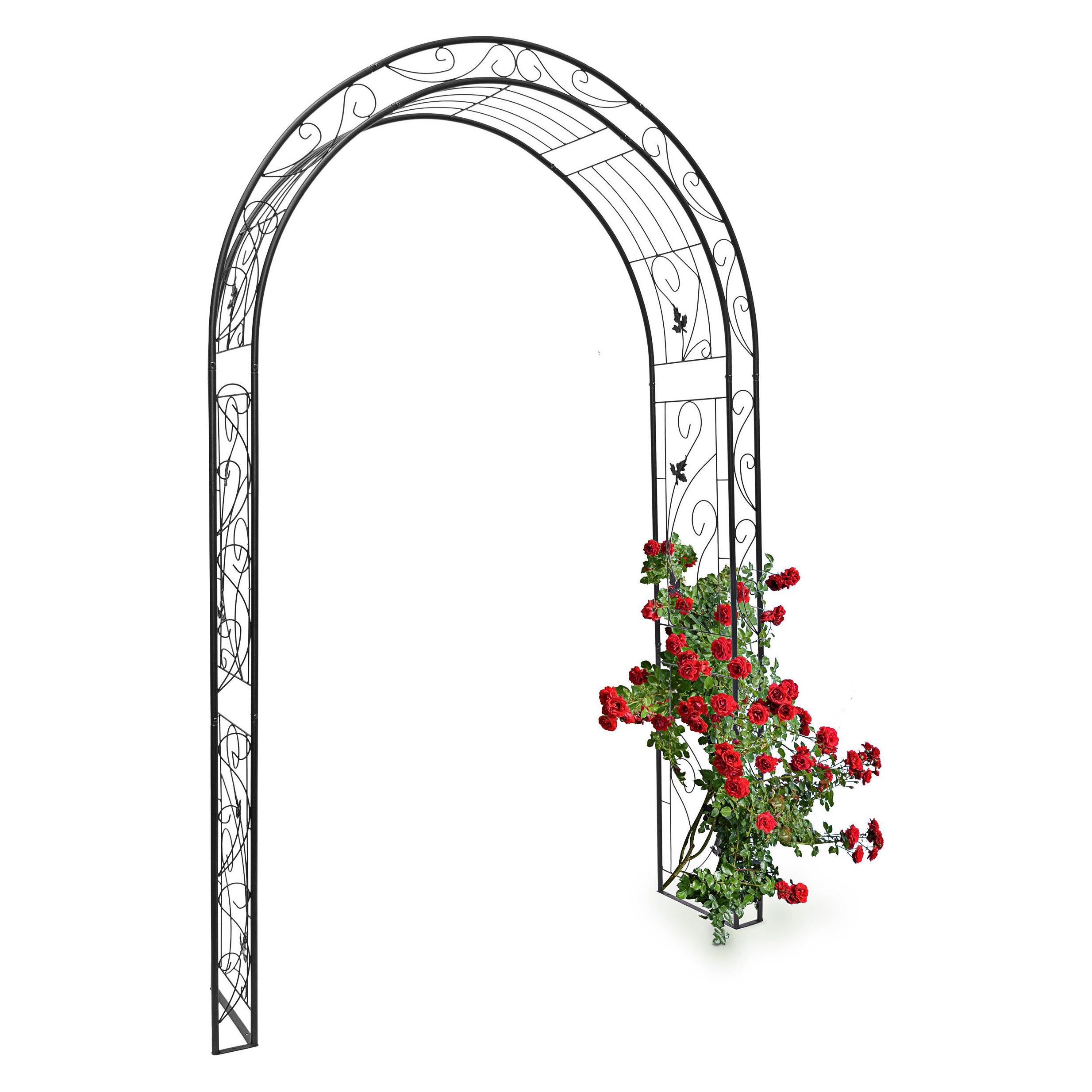 Relaxdays Rosenbogen (36.50 cm, 144 cm) (4052025200305)