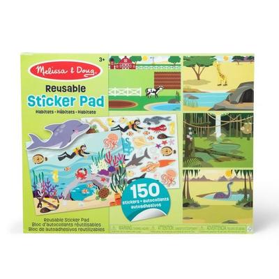 Wiederverwendbares Stickerbuch Lebensräume