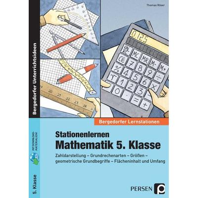 Stationenlernen Mathematik 5. Klasse, Set von Thomas Röser, Persen Verlag in der AAP Lehrerwelt GmbH, 978-3-403-23331-2