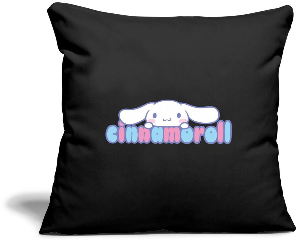 Spreadshirt Cinnamoroll Gluurt Over De Letters Sierkussenhoes, 45 x 45 cm